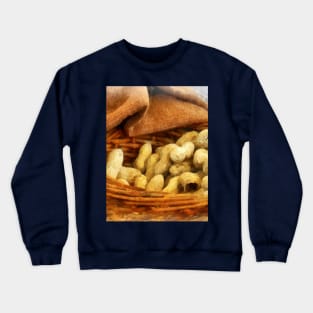 Food - Basket of Peanuts Crewneck Sweatshirt